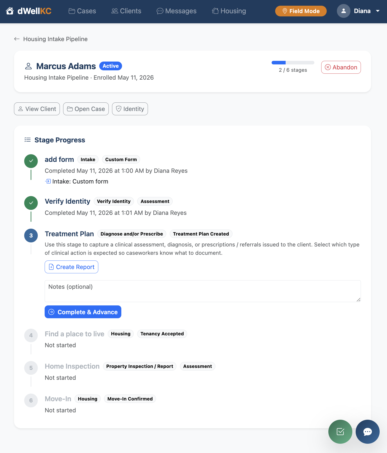 Custom client pipeline